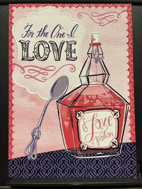 For the One I love Valentine's Day Greeting Card w/Envelope