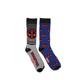 Dead Pool 2 Pairs of Logo Mens Crew Socks Sz6-12