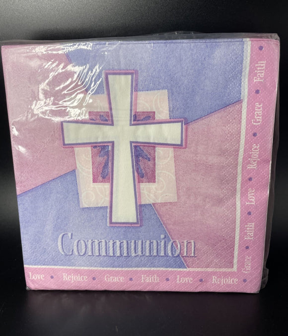 Rejoice Communion Pink Luncheon Napkins 36 Ct