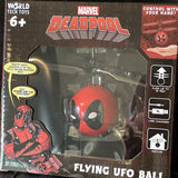 Marvel Deadpool Flying UFO Ball New  Ages 6+