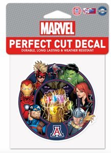 Arizona Wildcats Marvel Avengers Perfect Cut Decal 4"x4'