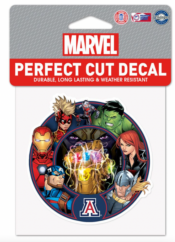 Arizona Wildcats Marvel Avengers Perfect Cut Decal 4