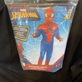 Jazwares Marvel Spider-Man Muscle Chest Jumpsuit & Mask Boy Med 8-10 Costume