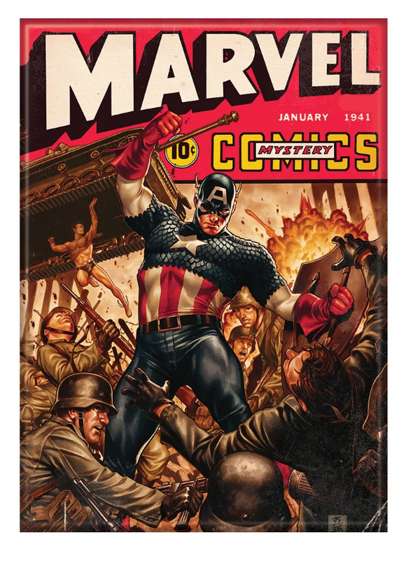 Marvel Comics 1000 Captain America Ata-Boy Magnet 2.5