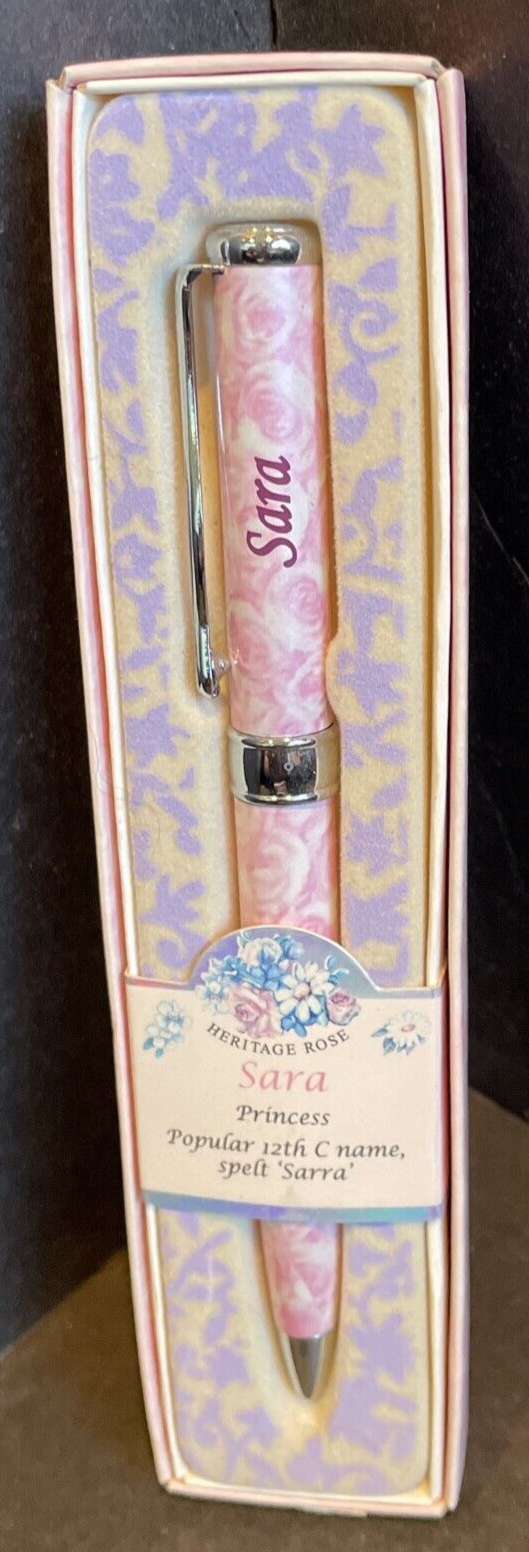 Marie-Chantal Boxed Pen Heritage Rose “Sara” Ink Pen With Box Great Gift New