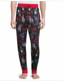 Briefly Stated Mens S  Marvel Venom Jogger Style Pajama Bottoms Side Pockets