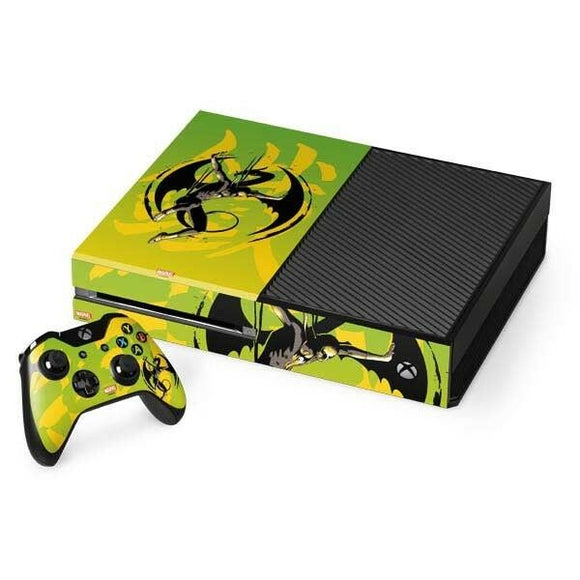 Marvel the Defenders Iron Fist Xbox One Console & Controller Skin By Skinit NEW