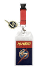 Ms. Marvel Lanyard with Clear Sleeve W/ Charm