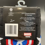 Marvel Captain American & Captain America Shield 2 Pair Mens Novelty Socks Sz 6-12