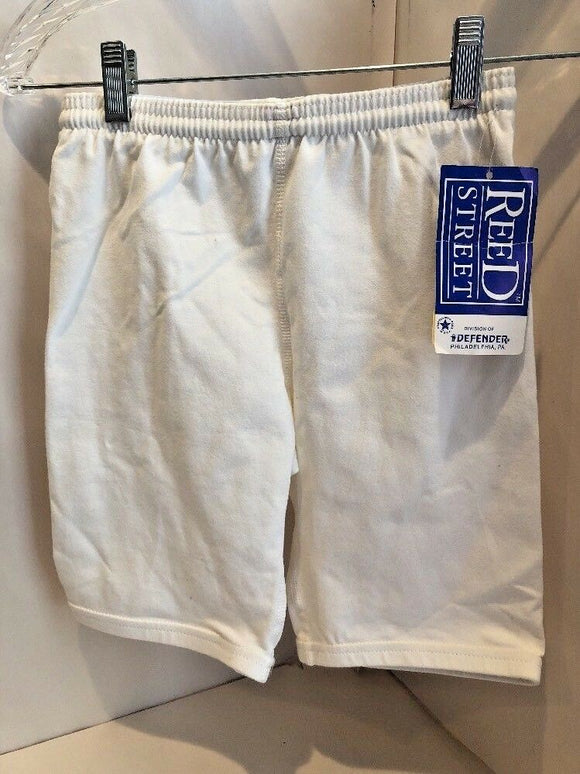 Reed Street By Defender Cotton Shorts White Size Large NEW
