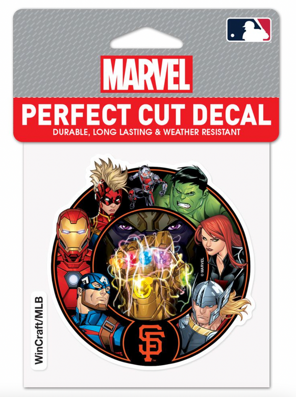 San Francisco Giants Marvel Avengers Perfect Cut Decal 4