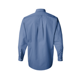 Van Heusen Men's 13V0113 Long-Sleeve Silky Poplin  Shirt - Periwinkle L NEW