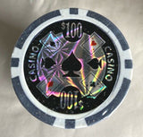 50 Suited Casino Laser U Choose Color Poker Chips Casino Chips NEW