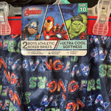 Marvel Avengers & Iron Man Ultra Cool Boys Athletic Boxer Briefs 2 Pack Size 10