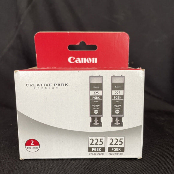Genuine Canon PGI-225 PGBK Black Ink Cartridges New Sealed Twin Pack