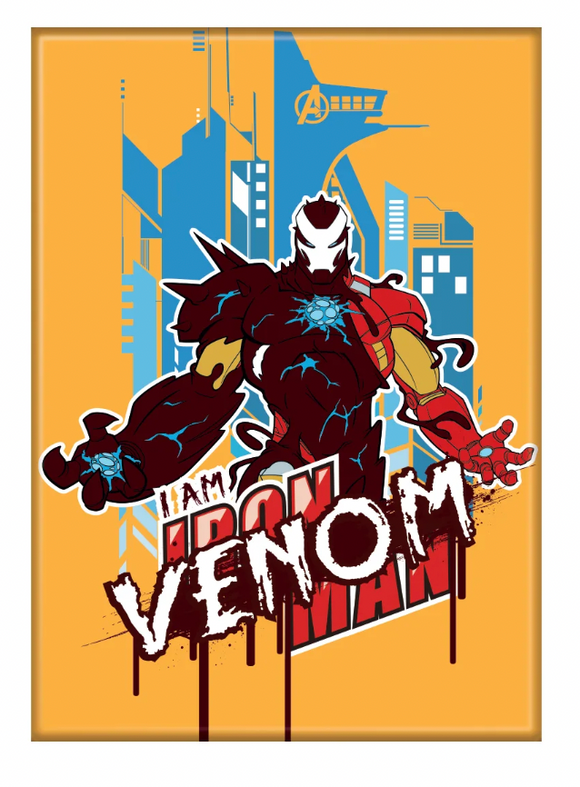 Marvel Marvel Mx Venom  Iron Man Ata-Boy Magnet 2.5