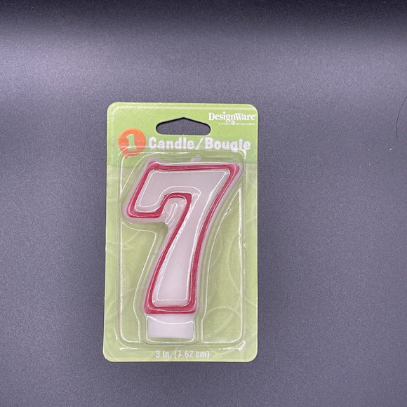 Design Ware Birthday Numeral Candle # 7