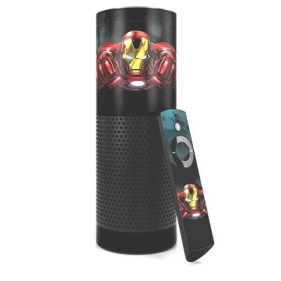 Marvel Ironman Close Up Amazon Echo Skin By Skinit NEW