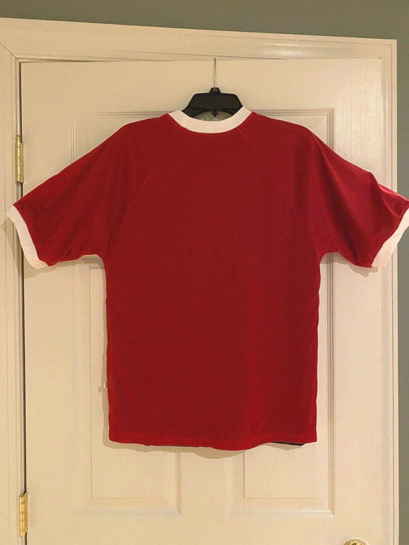Yale Sportswear Adult Reversible Mesh Soccer Jersey Red/Black Crew Neck NEW