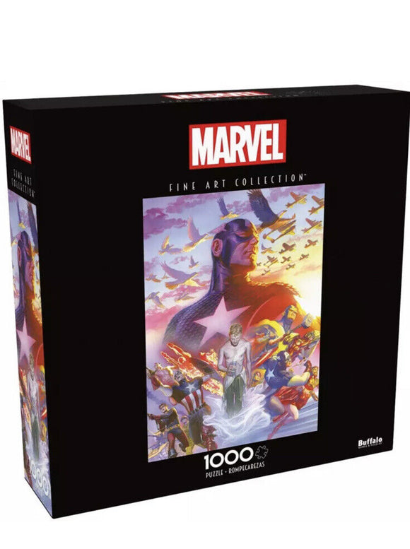 Buffalo Games Marvel Captain America 1000 Pieces Jigsaw Puzzle Game