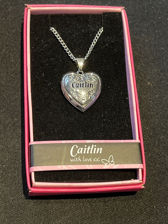 Heart Picture Locket With Love Necklace 16-18