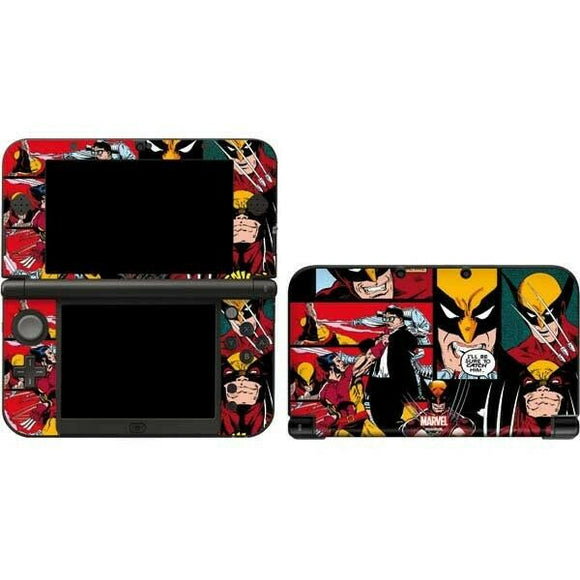 Marvel Wolverine Comic Collage Nintendo 3DS XL Skin By Skinit NEW