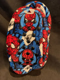 Spiderman Fuzzy Babba Slippers toddler 3t-4t Shoe Sz 8-10