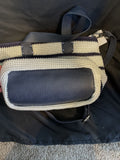 The Sak Beige W/Navy Stripe Crochet Crossbody Bag NWT