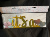 Gender Reveal Foil Centerpiece “it’s A…”