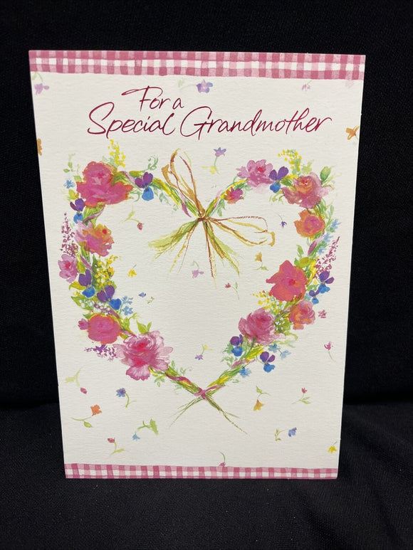 For Grandmother Valentine's Day Greeting Card w/Envelope