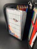 Scooli Avengers Zip Around Pencile Case W/ Color Pencils, Ruler , Easer,Sharpener Marvel