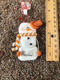 Happy Holidays Personalized Snowman Ornament Encore 2004 NEW