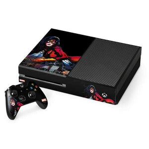 Spider-Woman Skyline Xbox One Console & Controller Skin By Skinit Marvel NEW