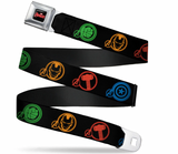 MARVEL AVENGERS Logo Full Color Seatbelt Belt - Marvel Avengers WAV021