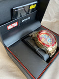 Invicta 48mm Marvel Tony Starks Iron man Pro Diver Ltd Ed 2/4000 Gold Red Watch