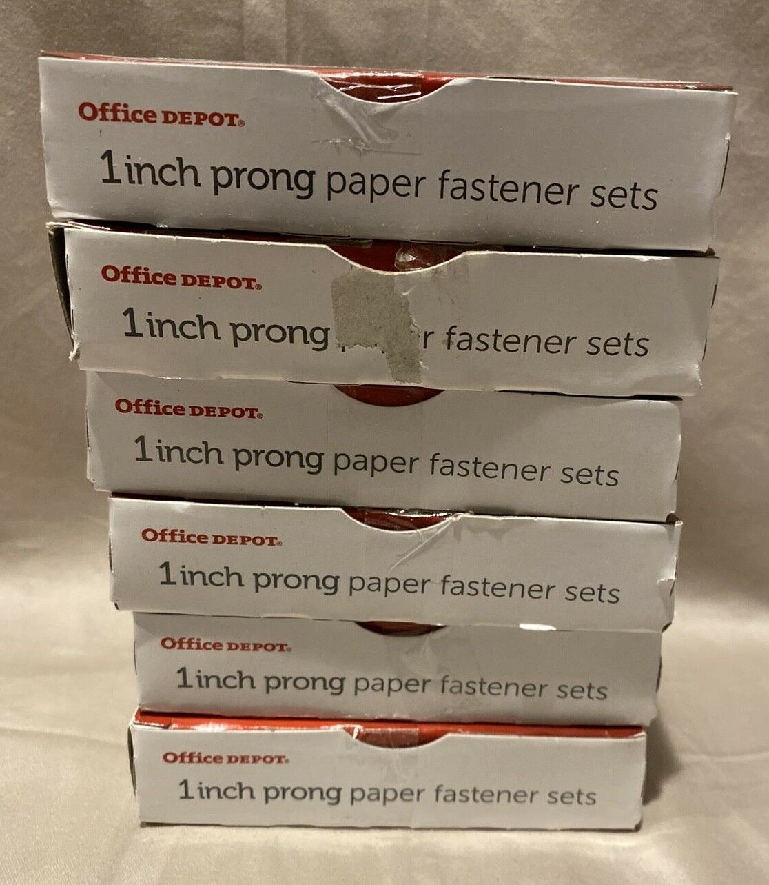 Office Depot Brand Paper Fastener Sets 2 Base 2 34 Prongs Box Of