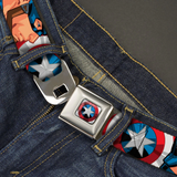 MARVEL AVENGERS Captain America Shield2 CLOSE-UP Seatbelt Belt- WCA047