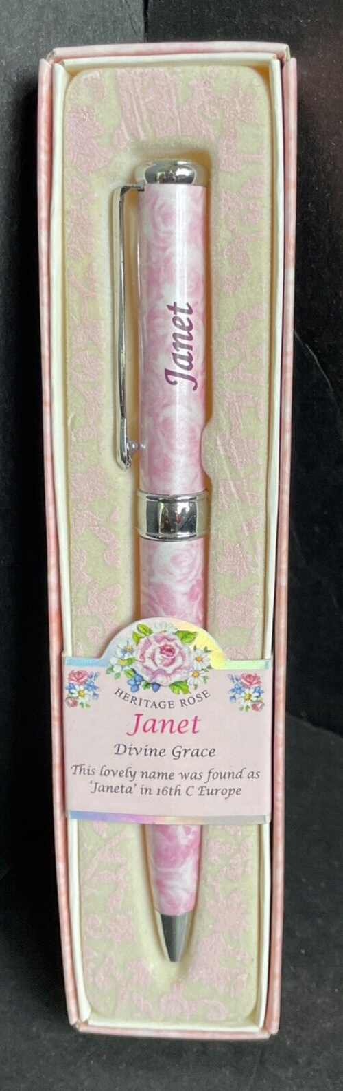 Marie-Chantal Boxed Pen Heritage Rose “Janet” Ink Pen With Box Great Gift New
