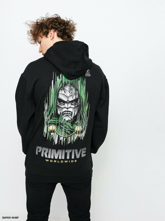 Primitive Apparel x Marvel x Paul Jackson Doom Hoodie Black NWT  Size Small