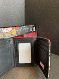 Marvel Comics Men's Trifold Wallet  And Keychain Set - Captain America New