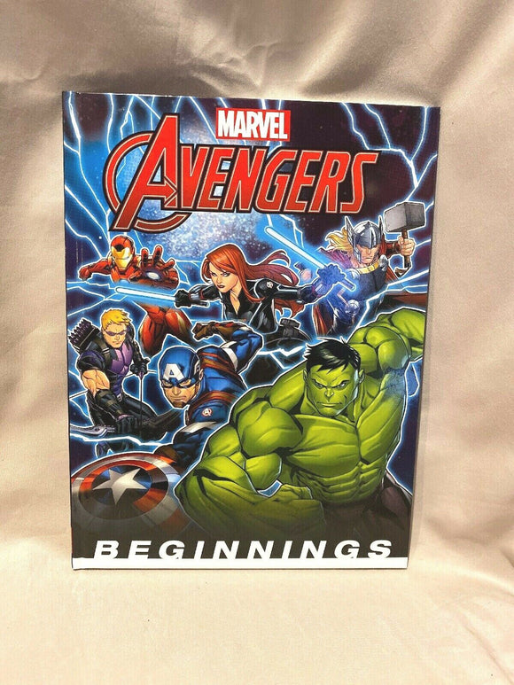 Marvel: The Avengers Beginnings Hardcover Book Free Shipping! NEW