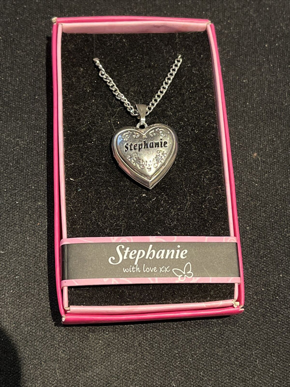 Heart Picture Locket With Love Necklace 16-18