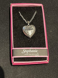 Heart Picture Locket With Love Necklace 16-18" Chain Stephanie