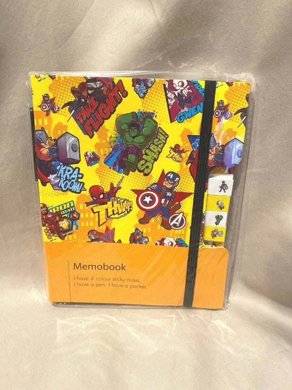 Marvel Avengers Memo Pad With Pen NEW