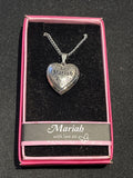 Heart Picture Locket With Love Necklace 16-18" Chain Mariah