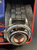 Miles Morales Spinner Flip Cover LCD Youth Watch Blk Band In Collectable Box Marvel