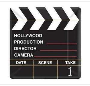 Clapboard Hollywood 7” Square Dessert Plates (18Ct)