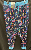 Rick And Morty Mens L Sleep Pant Joggers Drawstring & Side Pockets