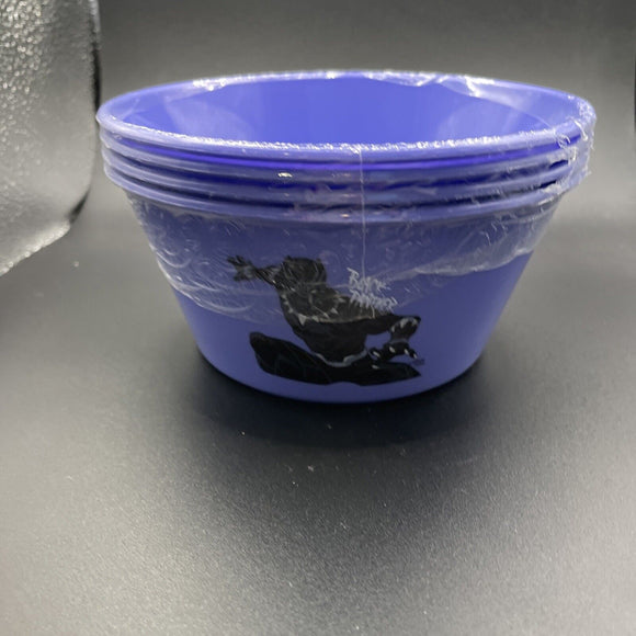 Black Panther 4pk Purple Bowl Set