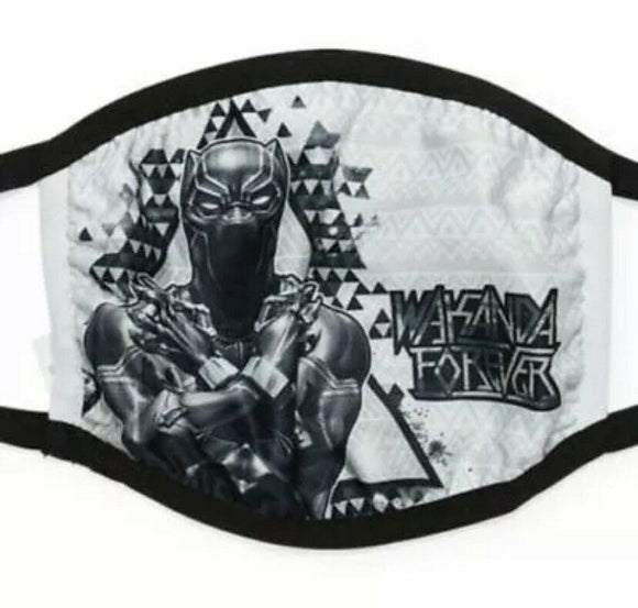 Black Panther Marvel Adult Size Fabric Face Cover Face Mask